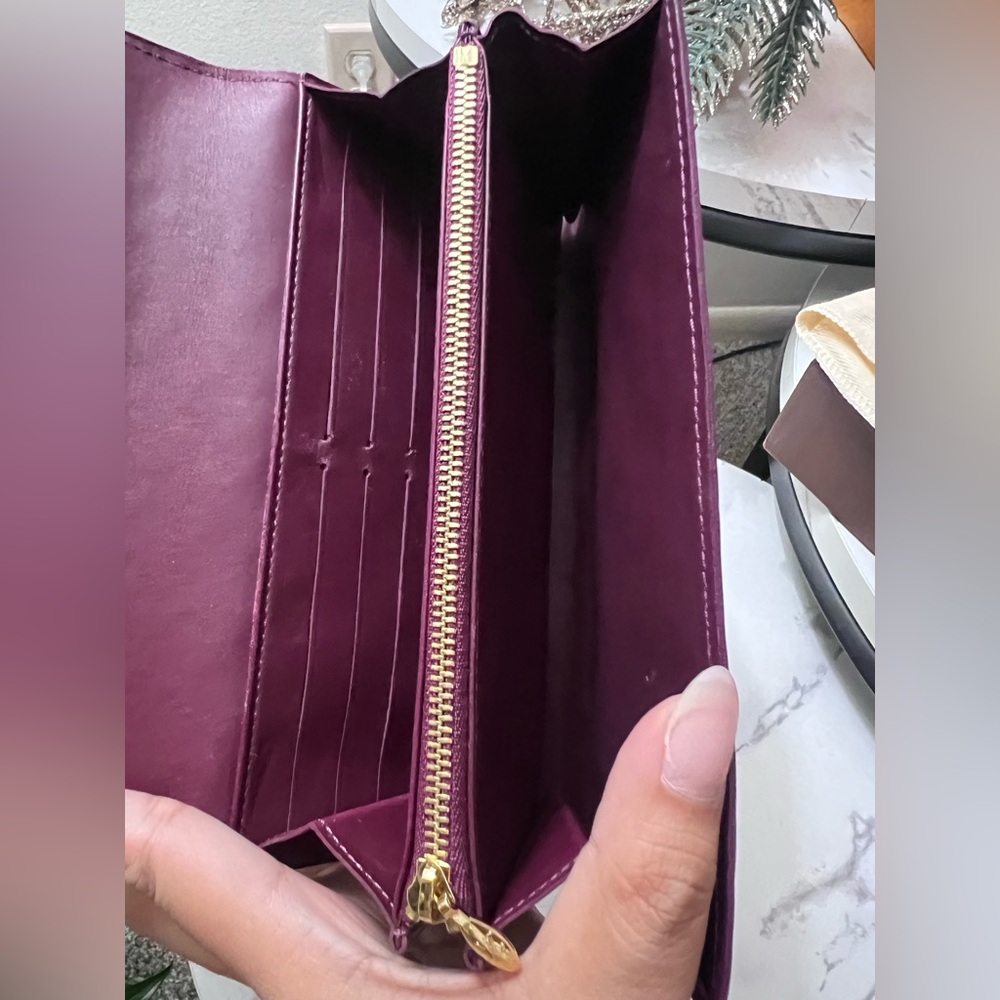 SOLD‼️LV Vernis Sarah Wallet in Amarante Burgundy (Full Set, Preloved) - Picture 6 of 15